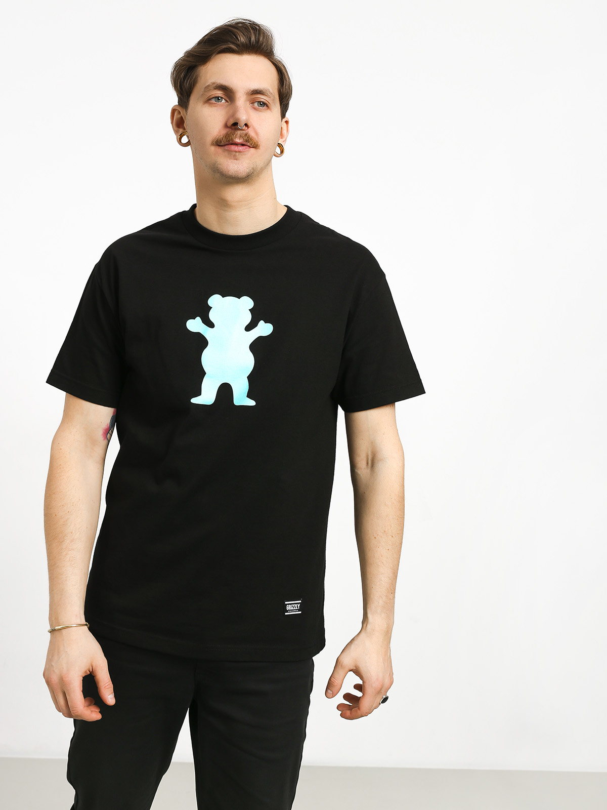 T shirt Grizzly Griptape Og Bear czarny black