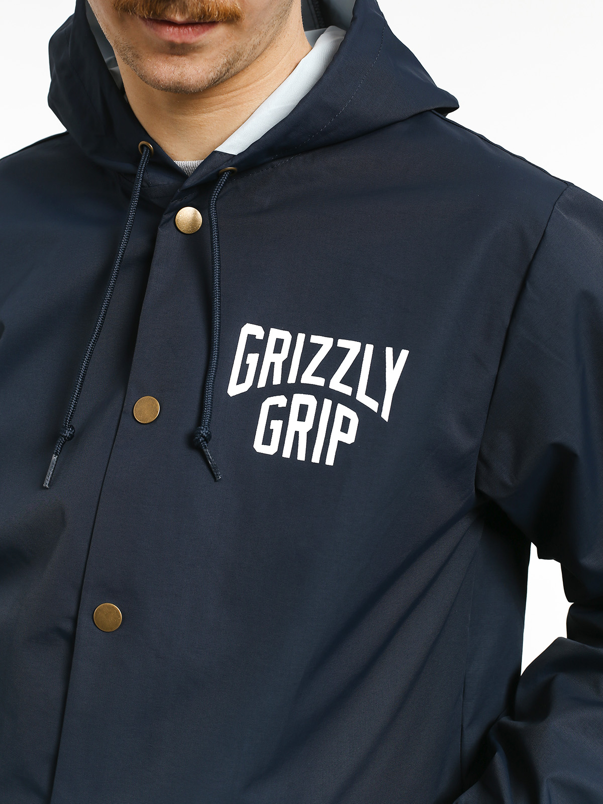 Kurtka Grizzly Griptape All City Hooded (navy)