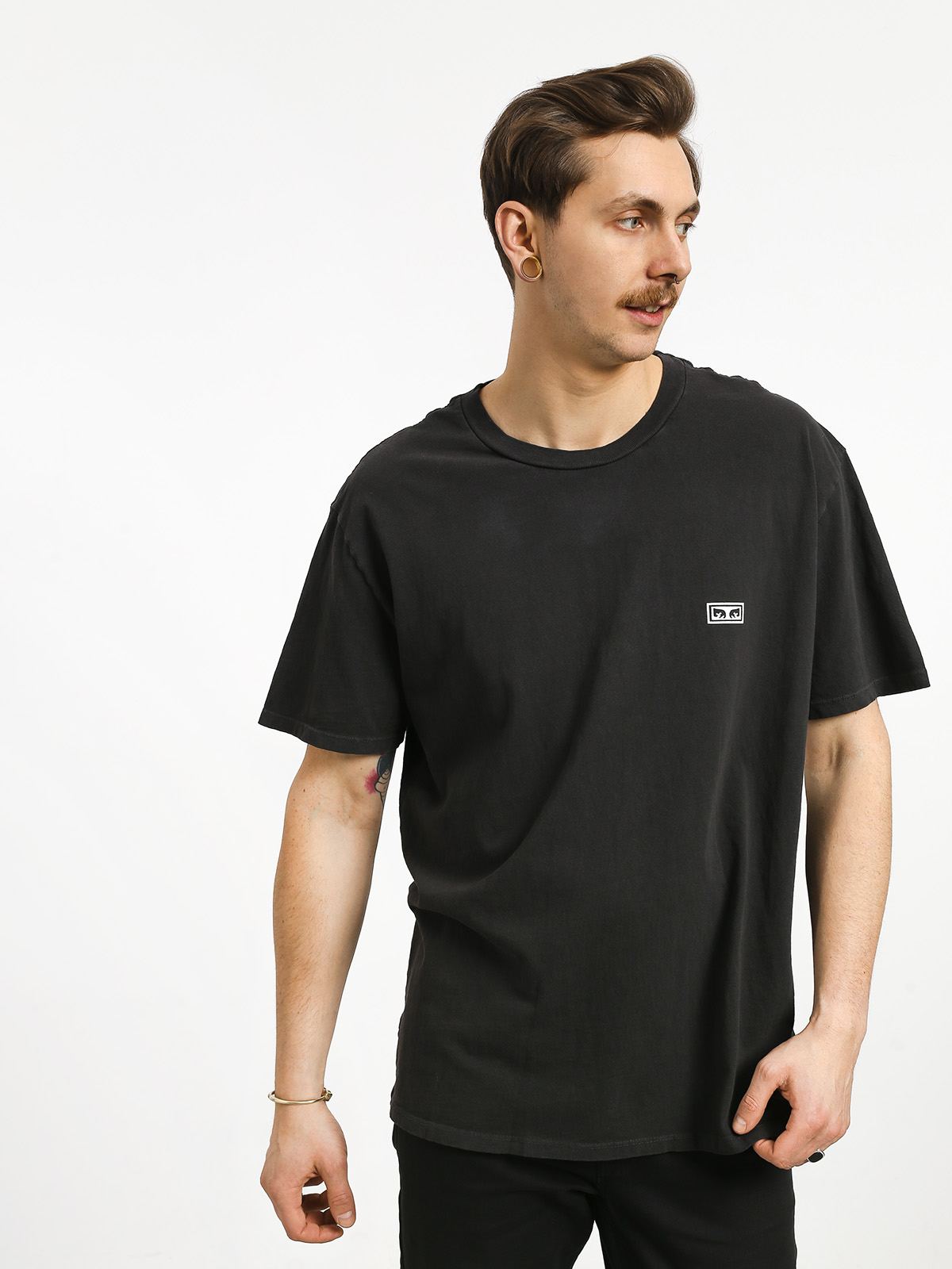 T-shirt OBEY Obey Jumble Lo Fi - czarny (dusty black)