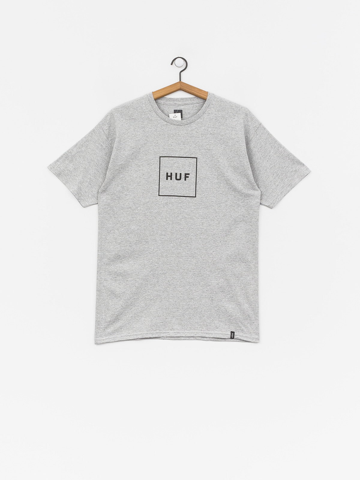 T-shirt HUF Essentials Box Logo (grey heather)