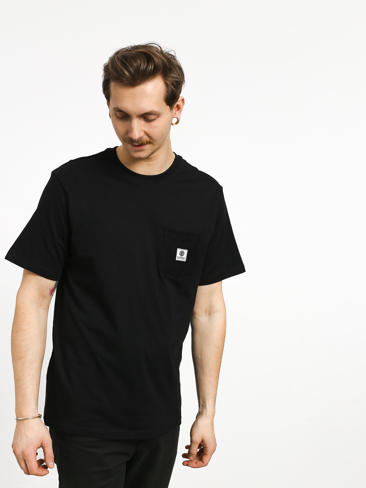 T-shirt Element Basic Pocket Label (flint black)