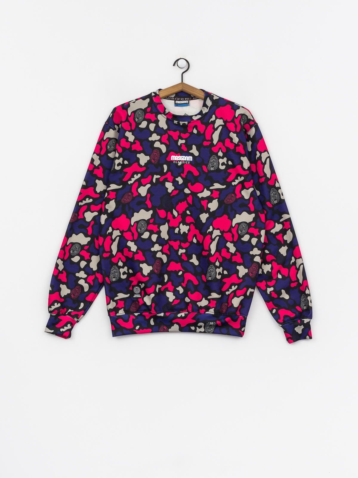 Bluza MassDnm Classics Small Logo (purple camo)