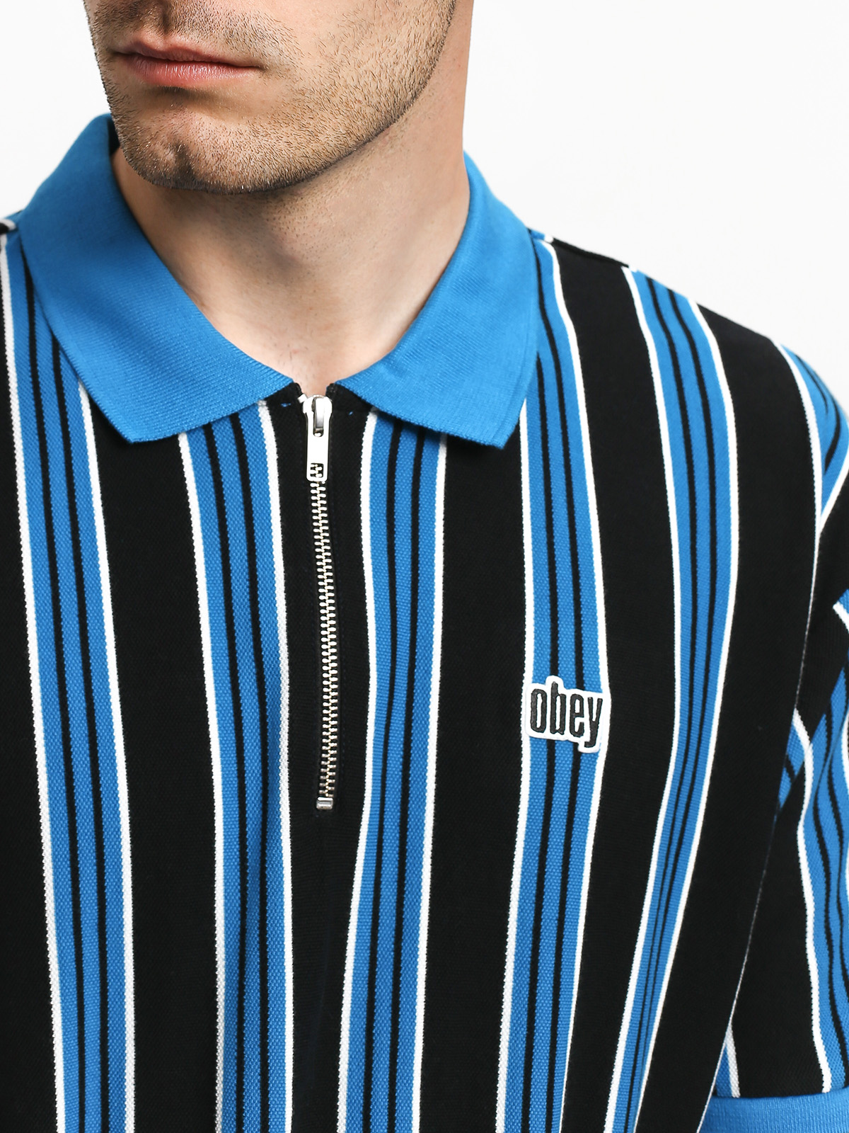 Polo OBEY Radar Classic Zip (sky blue/multi)