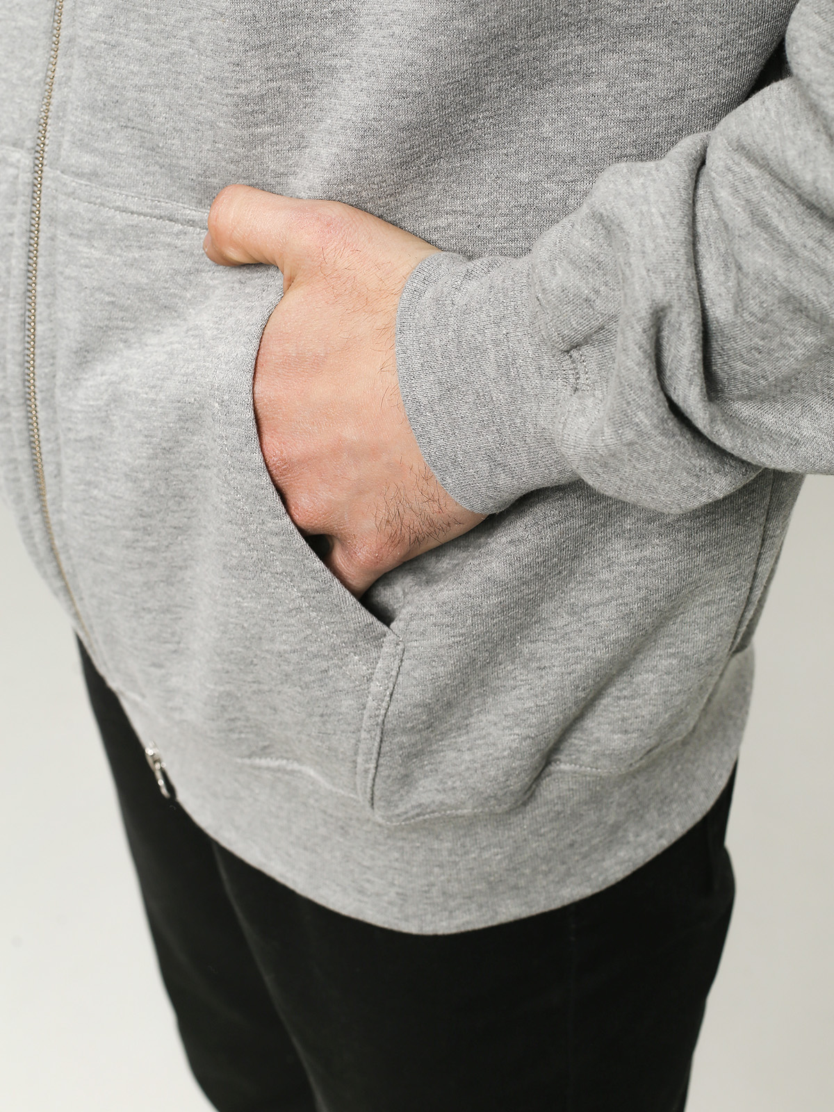 Bluza z kapturem Polar Skate Stroke Logo ZHD (heather grey)
