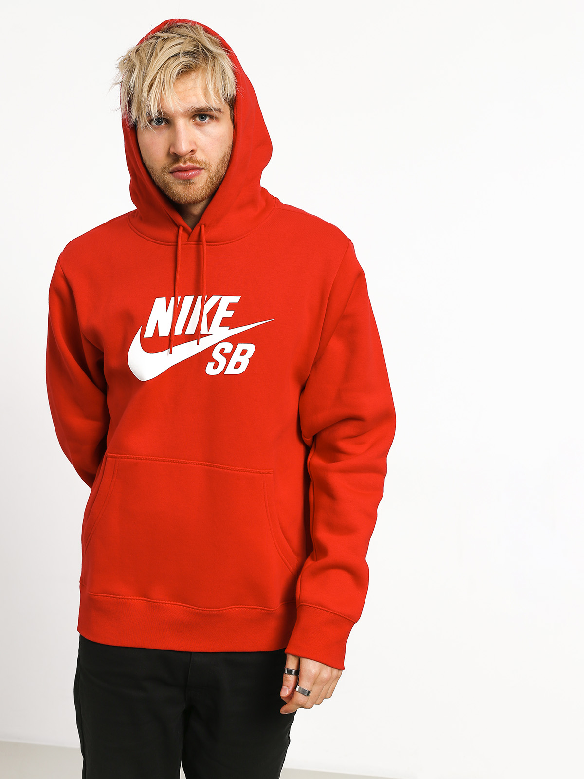 Bluza z kapturem Nike SB Sb Icon HD (university red/white)