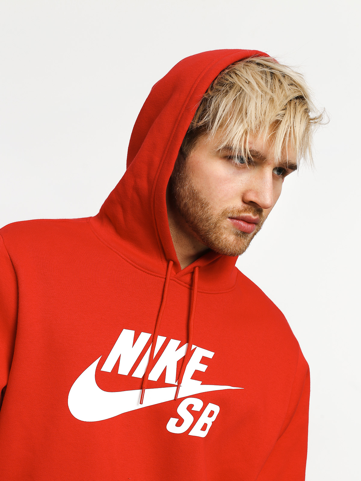 Bluza z kapturem Nike SB Sb Icon HD (university red/white)