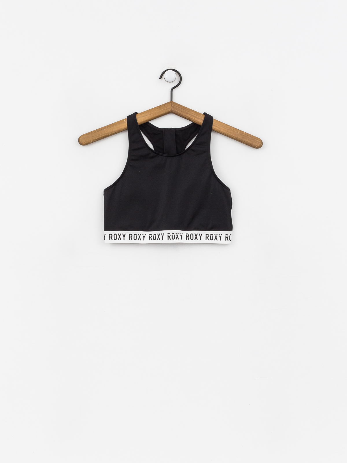 Stanik sportowy Roxy Fitness Full Crop Top Sld Wmn (true black)