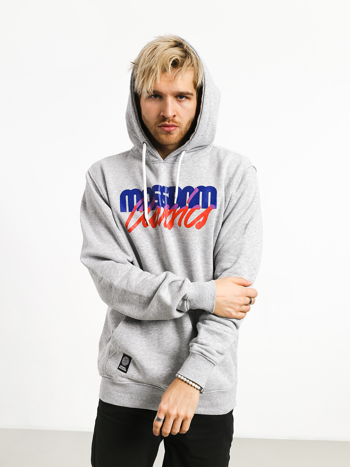 Bluza z kapturem MassDnm Postscript HD (light heather grey)