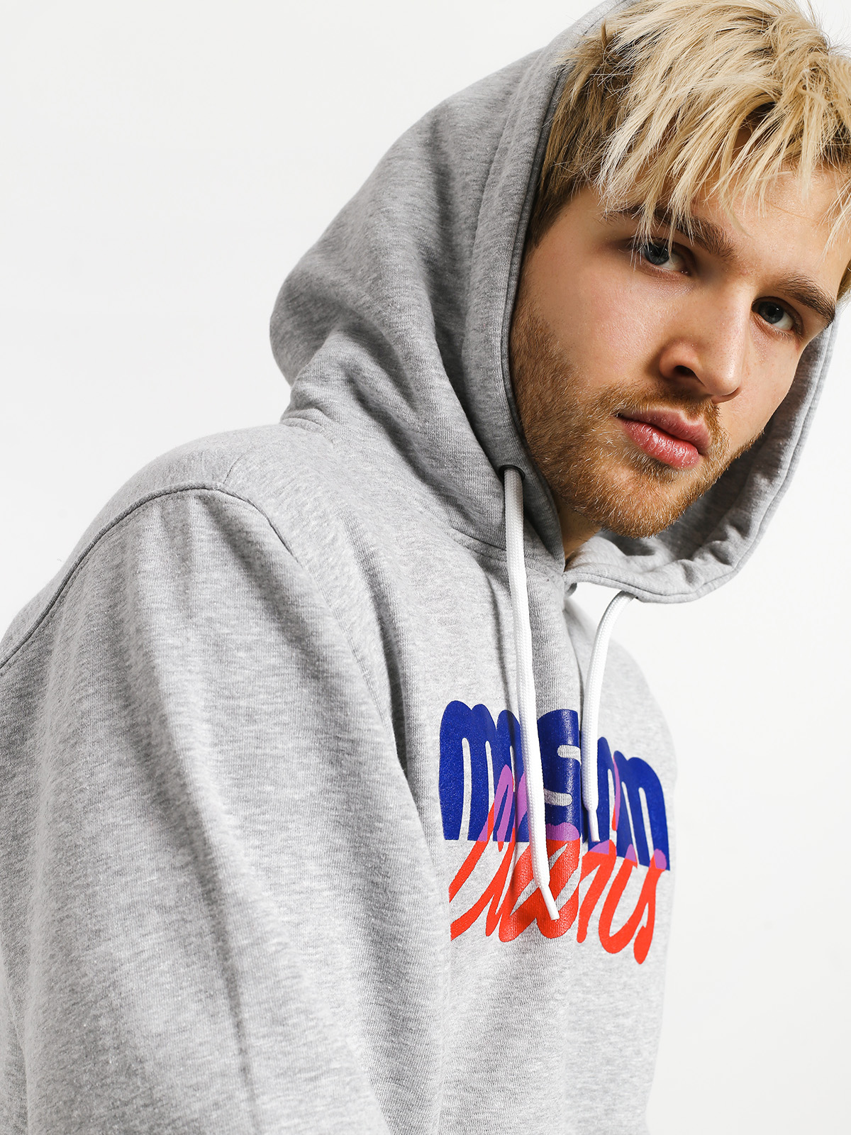 Bluza z kapturem MassDnm Postscript HD (light heather grey)