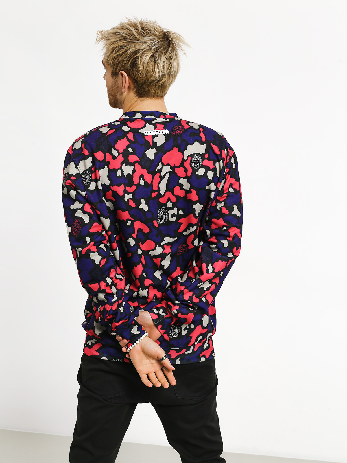 Bluza MassDnm Classics Small Logo (purple camo)