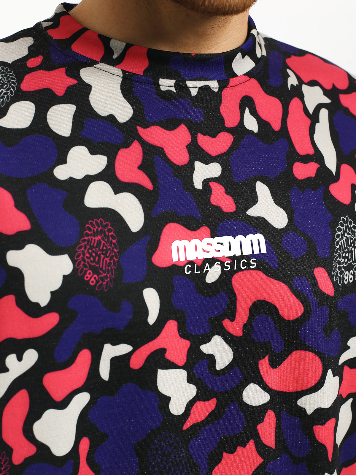 Bluza MassDnm Classics Small Logo (purple camo)