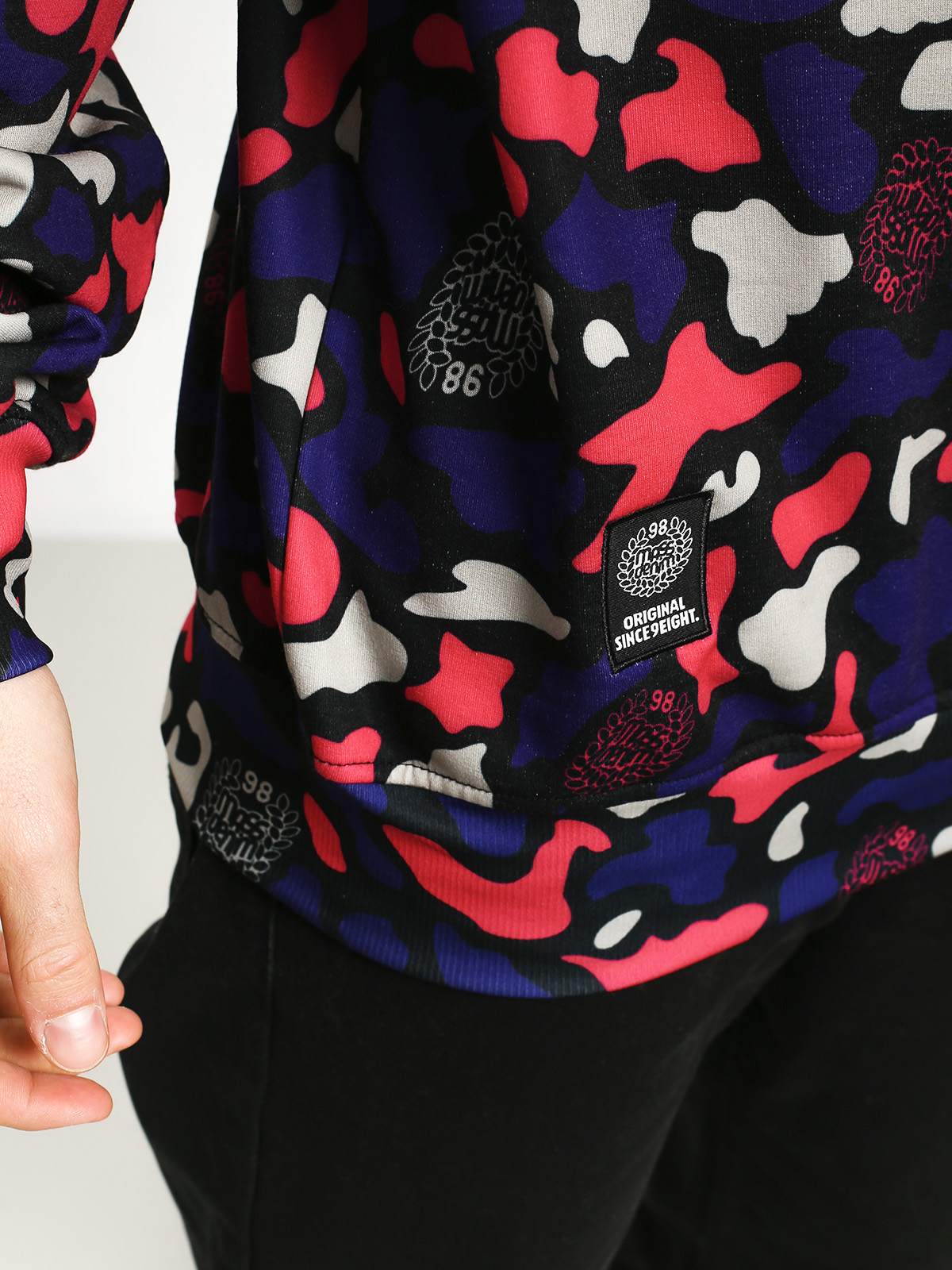 Bluza MassDnm Classics Small Logo (purple camo)