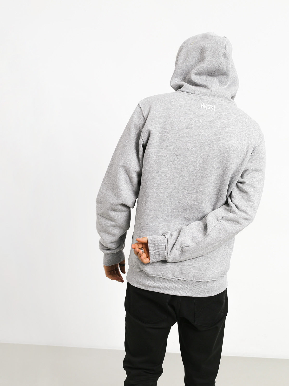 Bluza z kapturem MassDnm Signature Medium Logo HD (light heather grey)