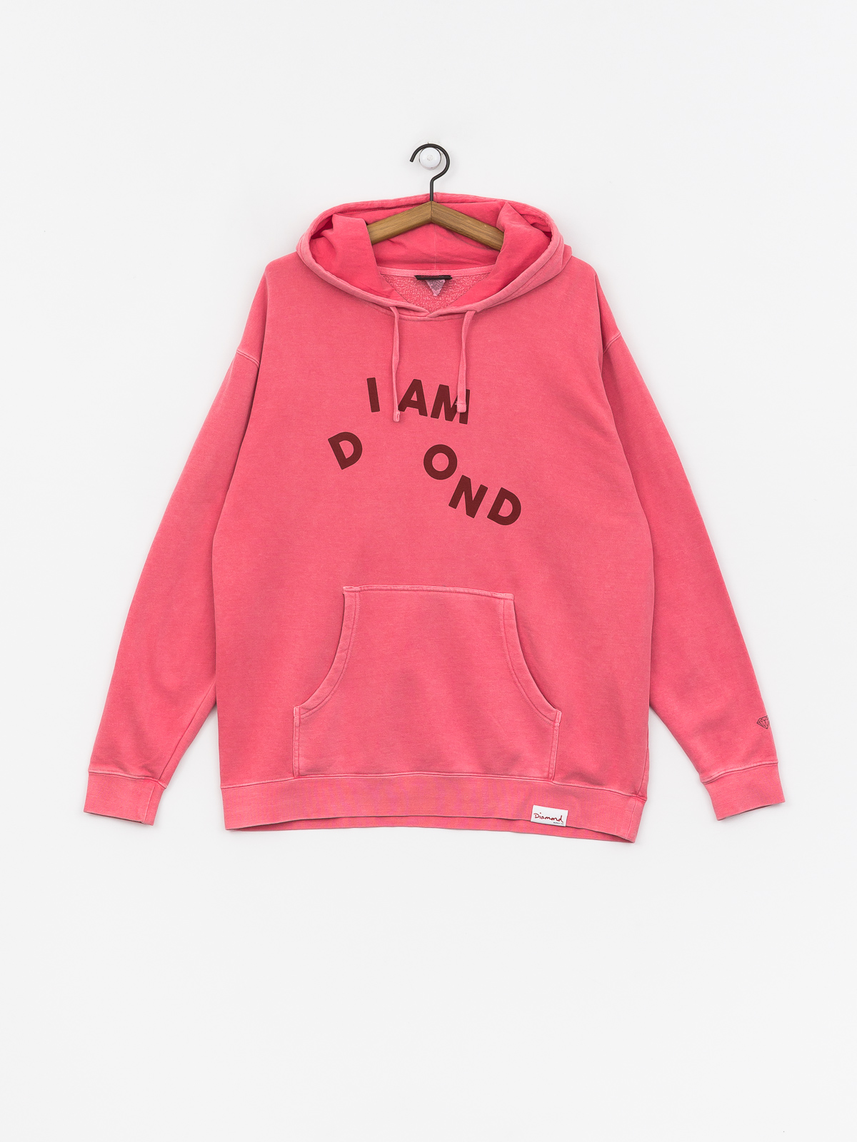 Bluza z kapturem Diamond Supply Co. I Am HD (pink)