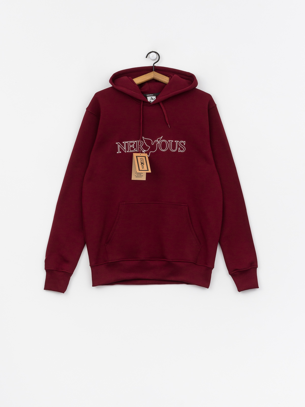 Bluza z kapturem Nervous Classic HD (maroon)
