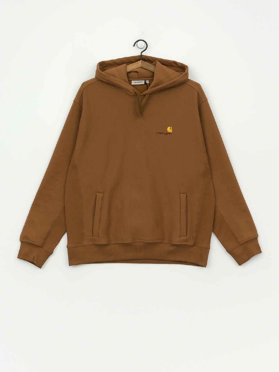 Bluza z kapturem Carhartt WIP American Script HD (hamilton brown)