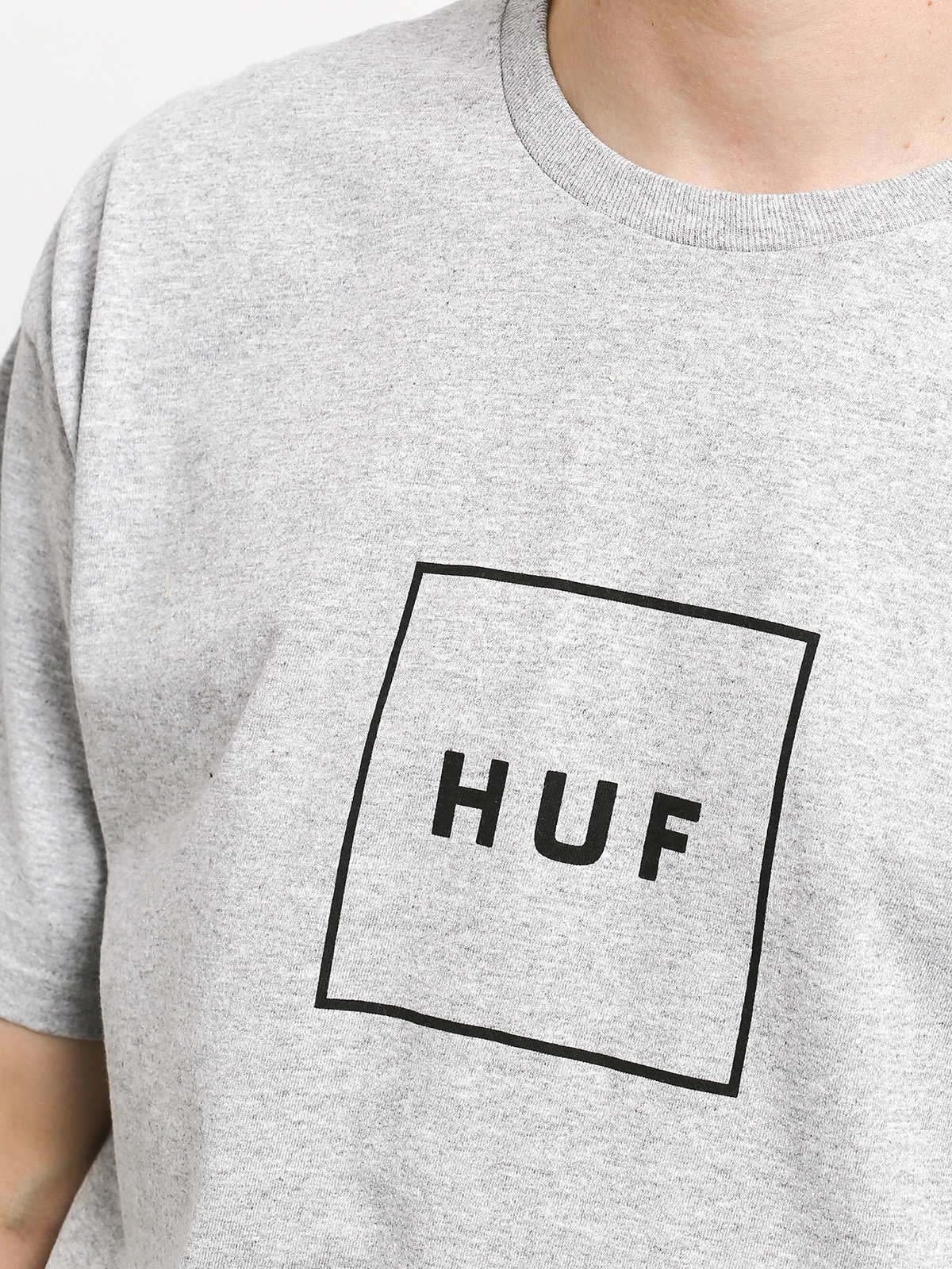 T-shirt HUF Essentials Box Logo (grey heather)