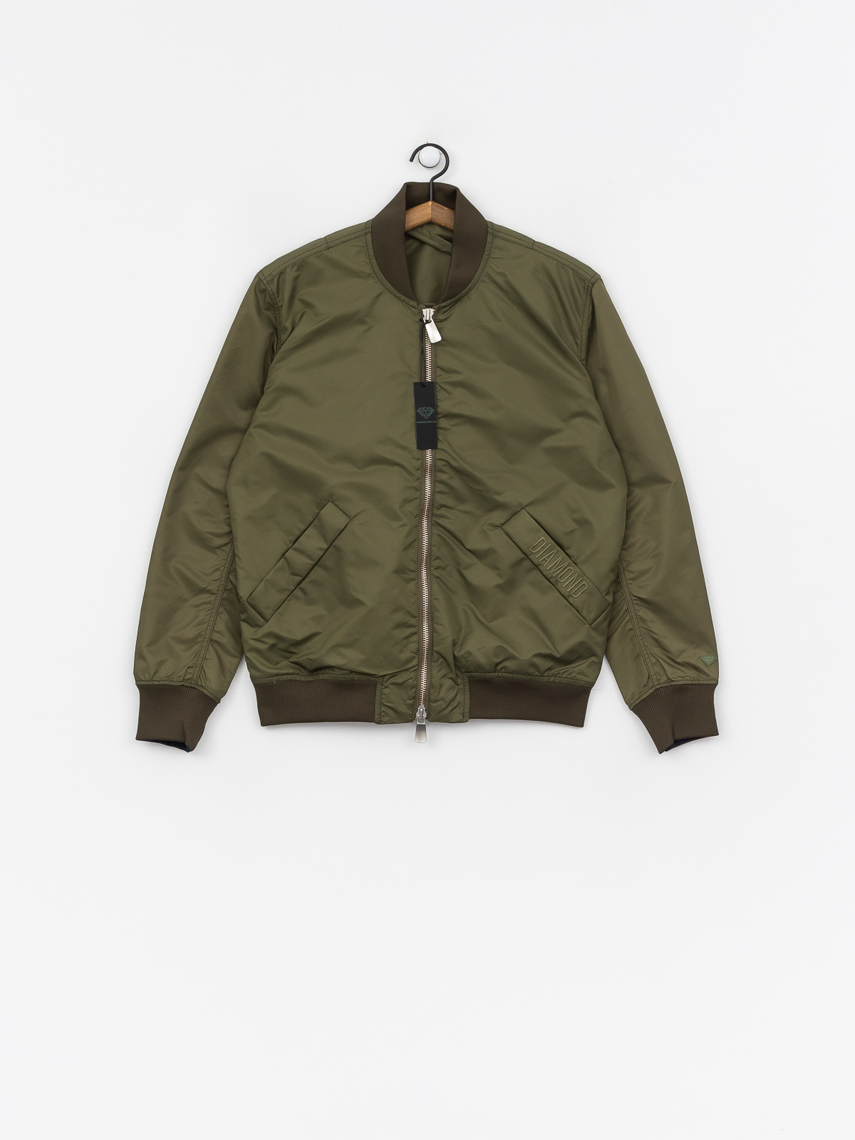 Kurtka Diamond Supply Co. Panelled Bomber (olive)
