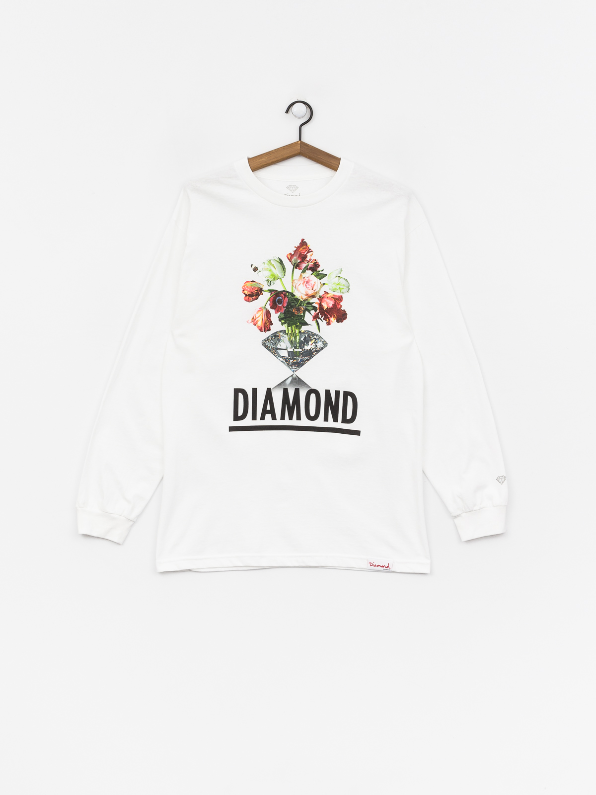 Longsleeve Diamond Supply Co. Pollination (white)