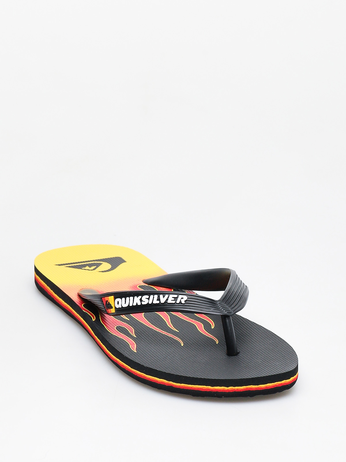 Japonki Quiksilver Molokai Fire (black/yellow/red)