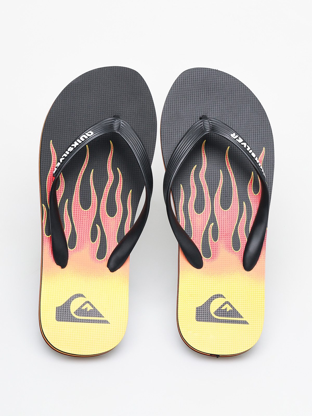 Japonki Quiksilver Molokai Fire (black/yellow/red)