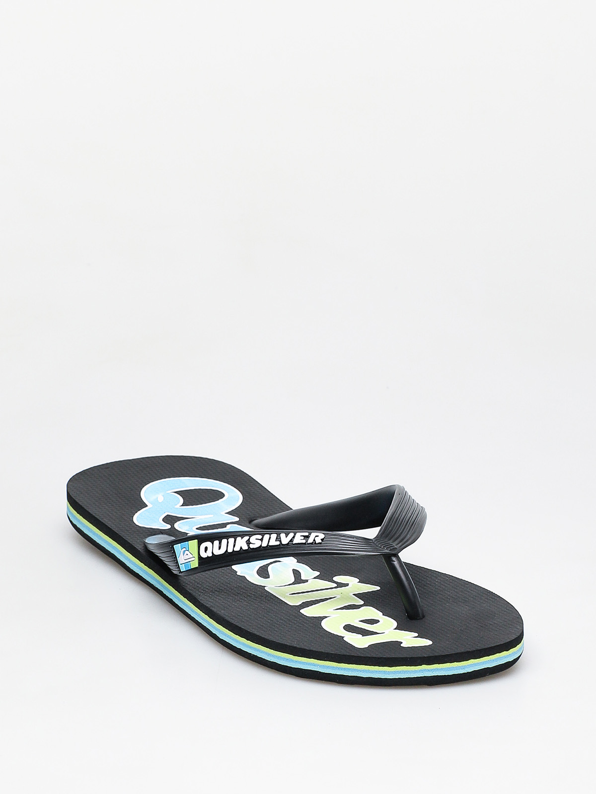 Japonki Quiksilver Molokai Wordmark Fineline (black/green/blue)