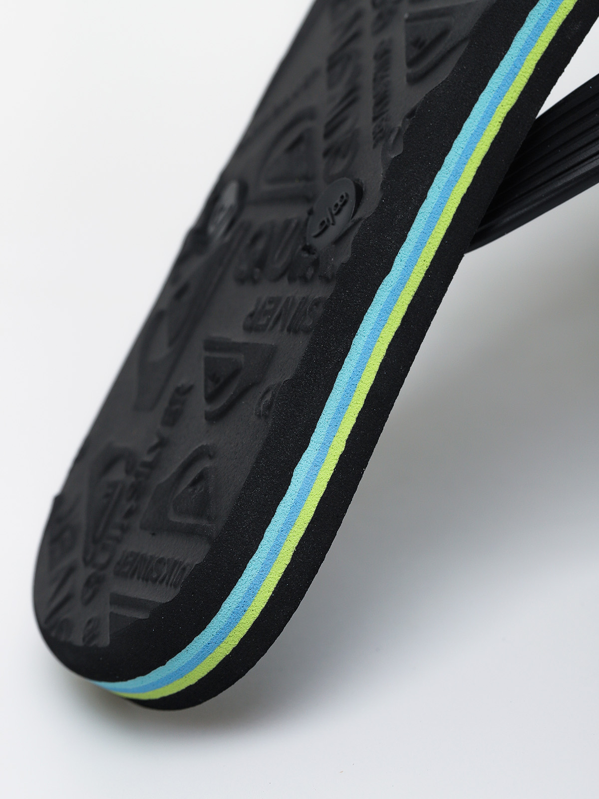 Japonki Quiksilver Molokai Wordmark Fineline (black/green/blue)