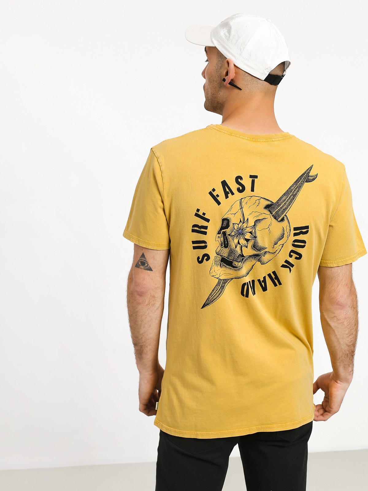 T-shirt Quiksilver Skulled (rattan)