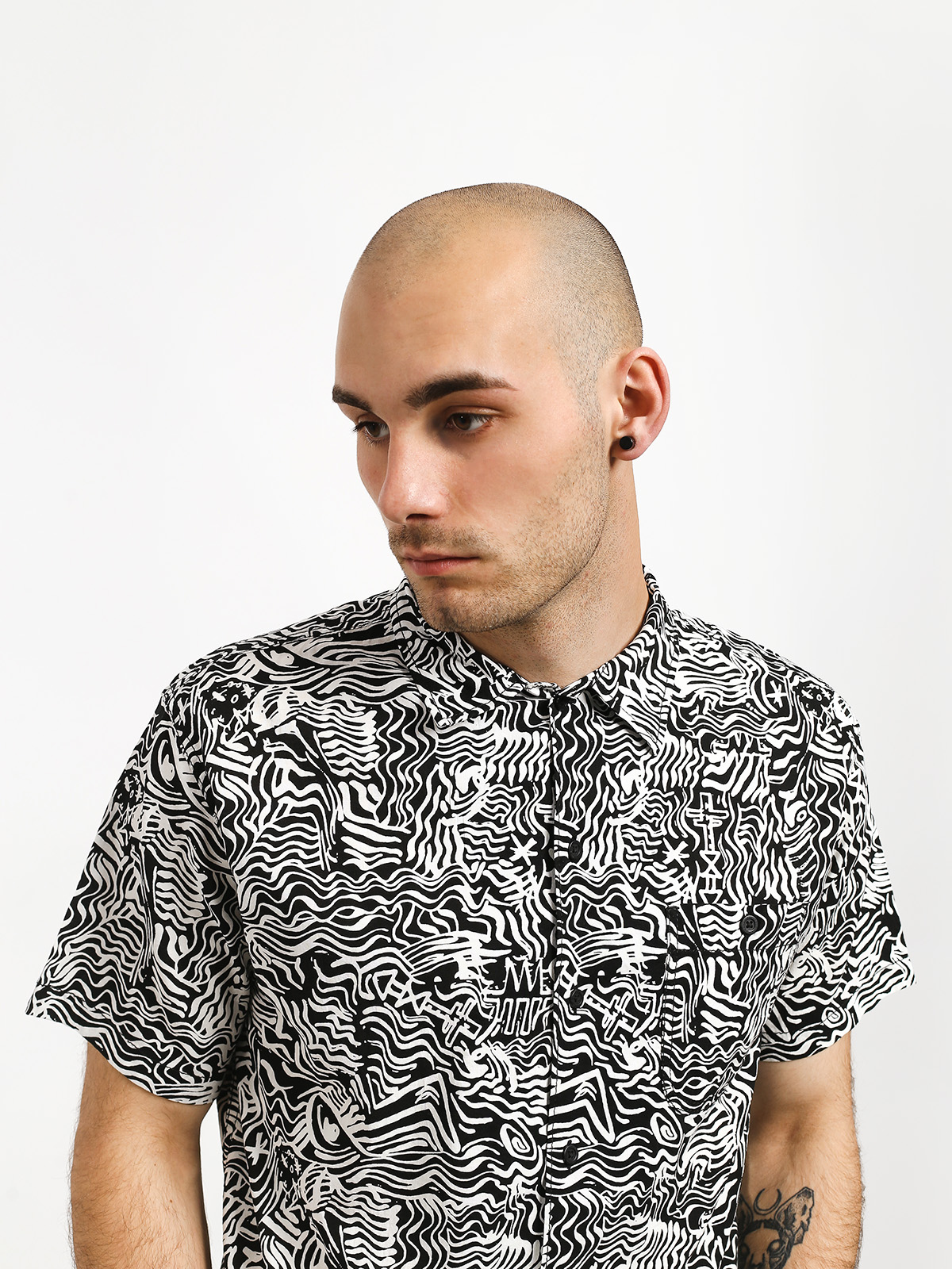 Koszula Quiksilver The Camp Allover (black acid tribe)