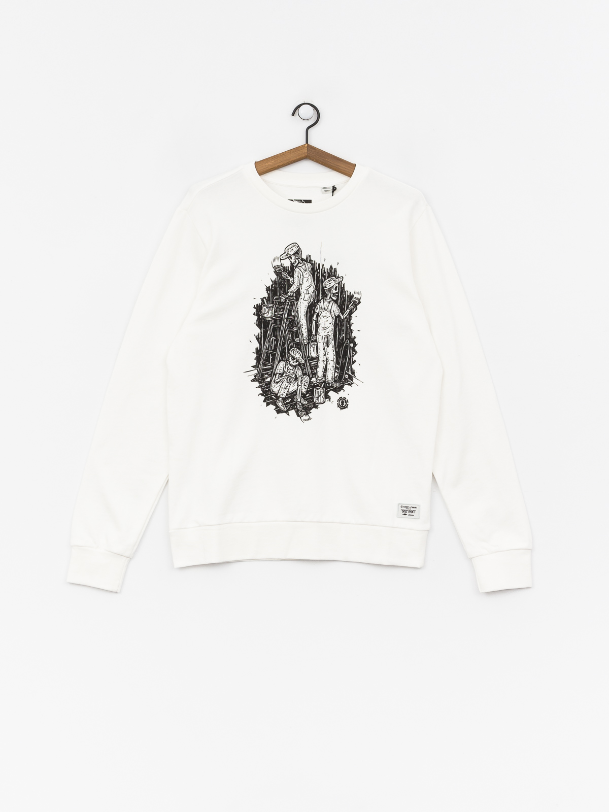 Bluza Element Night Shift Crew (off white)