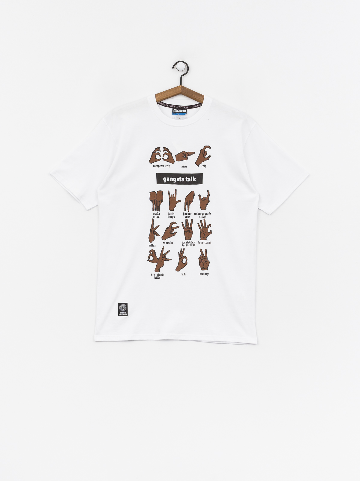T-shirt MassDnm Gangsta Talk (white)