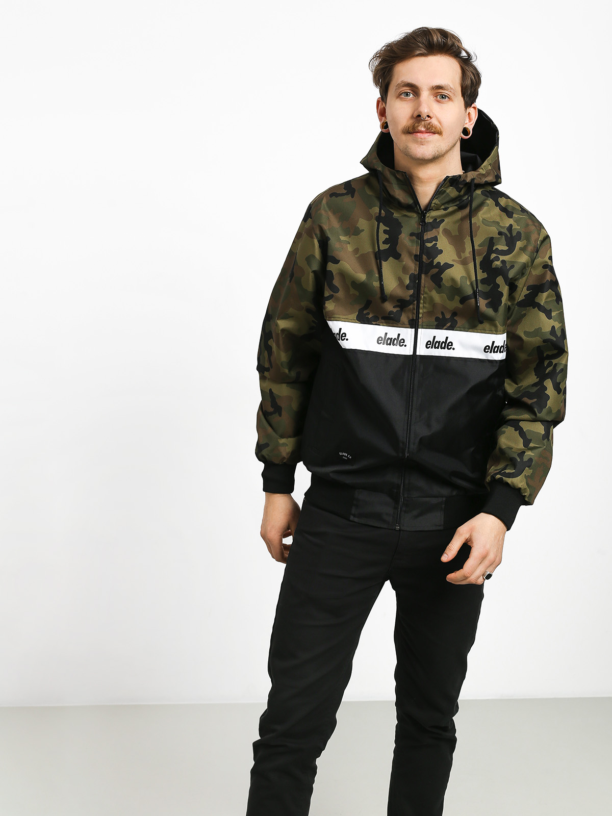 Kurtka Elade Stripe (camo/black)
