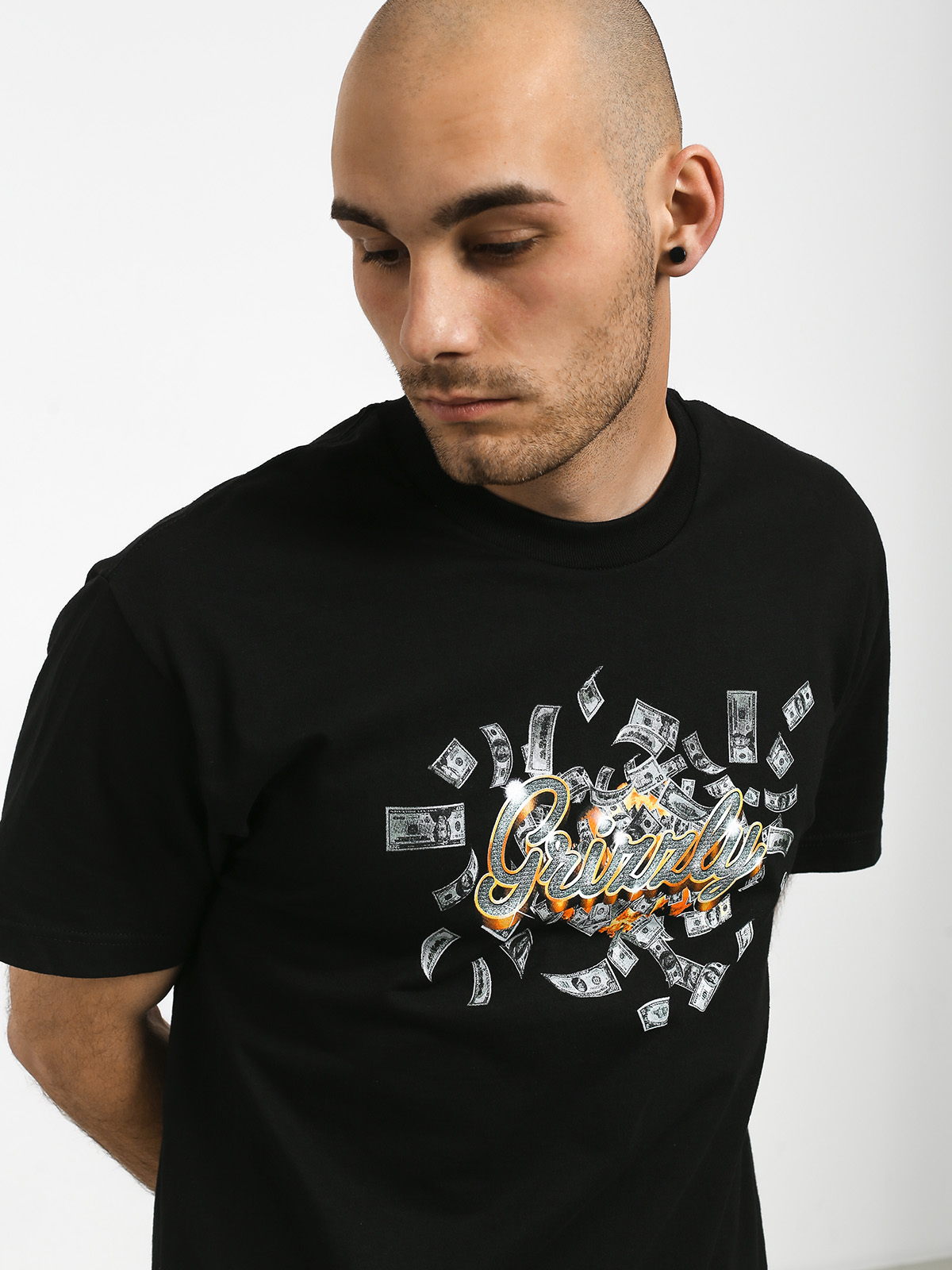 T-shirt Grizzly Griptape Ballin (black)