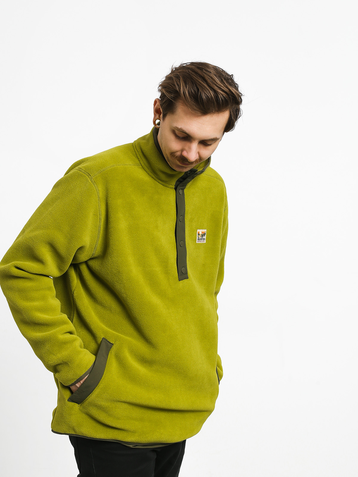 Męski Polar Burton Hearth Fleece (woodbine)