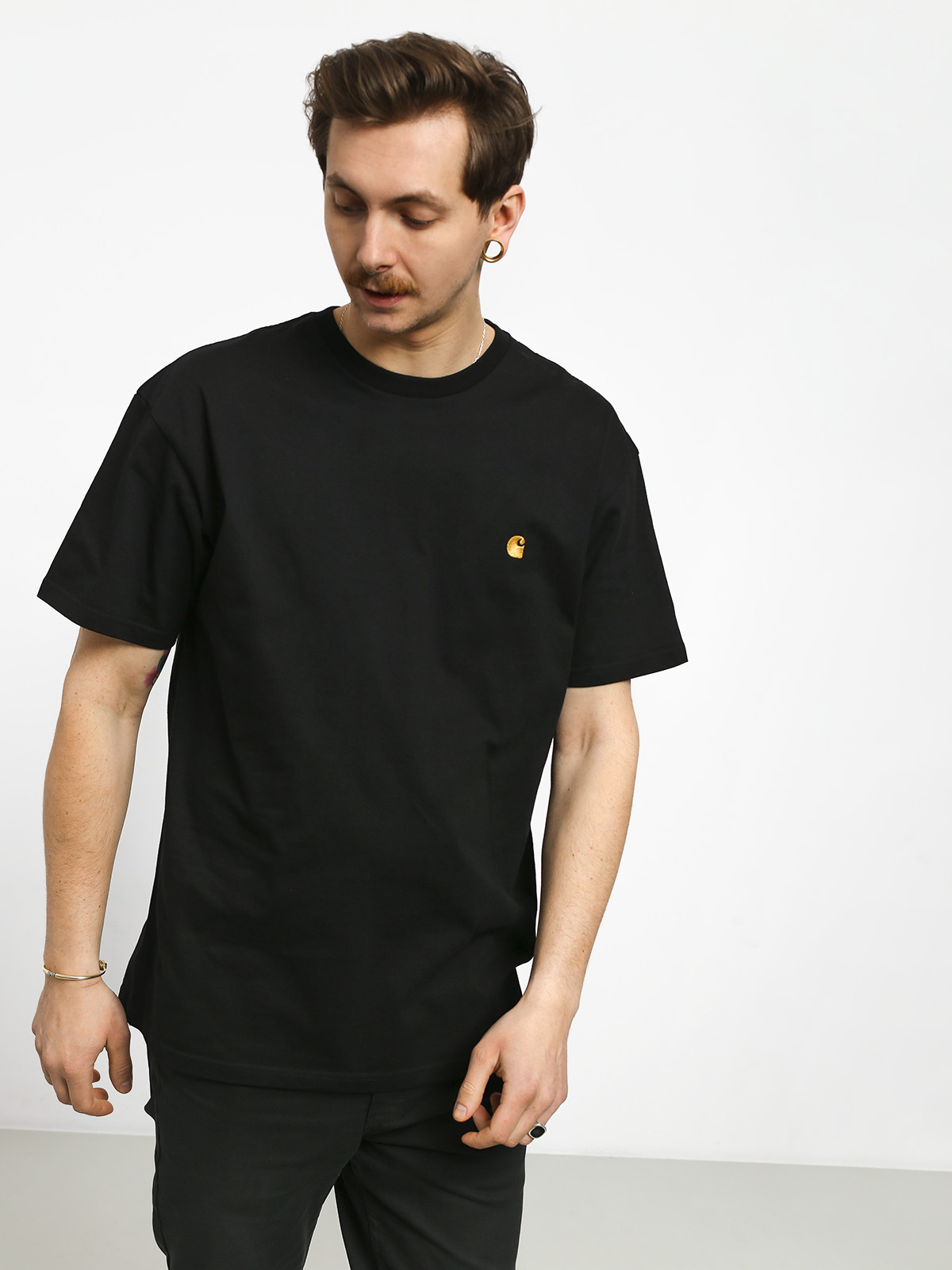 T-shirt Carhartt Chase (black/gold)