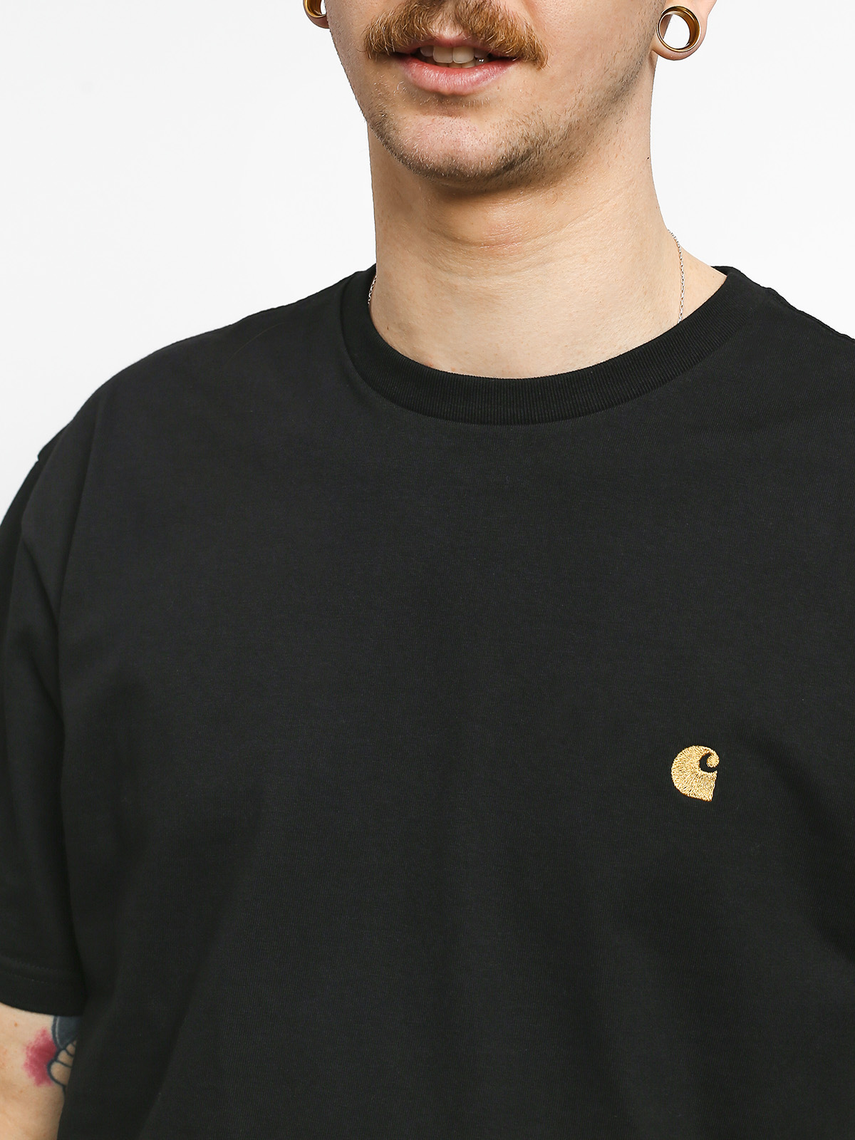 T-shirt Carhartt Chase (black/gold)
