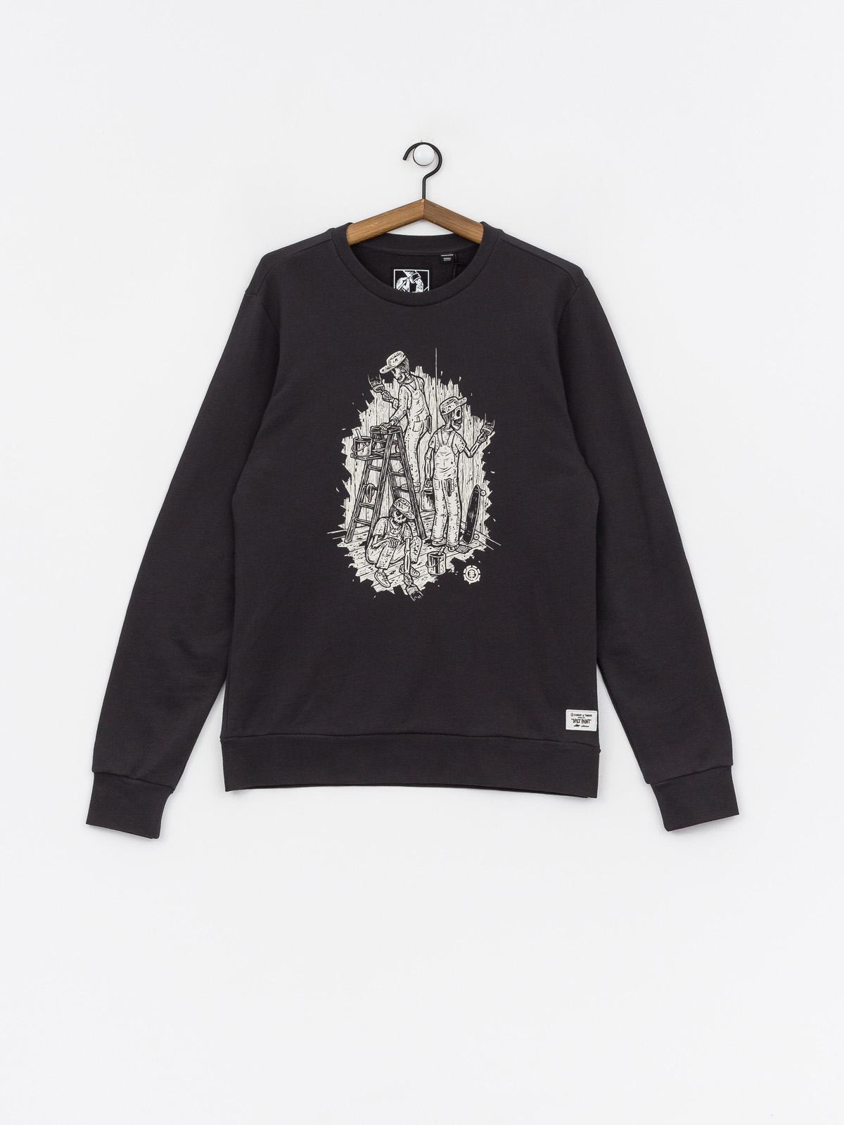 Bluza Element Night Shift Crew (off black)