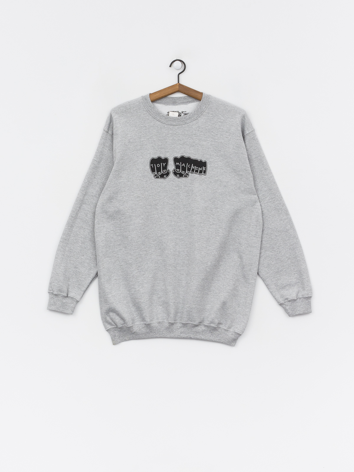 Bluza Toy Machine Crew Fists (grey)