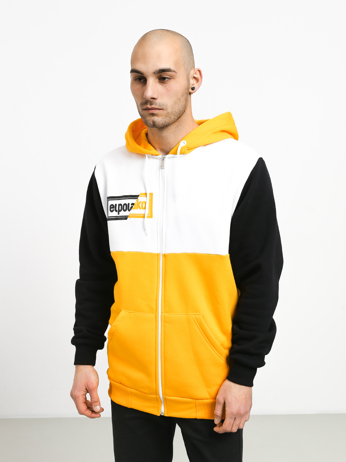 Bluza z kapturem El Polako Cut ZHD (yellow/white/black)