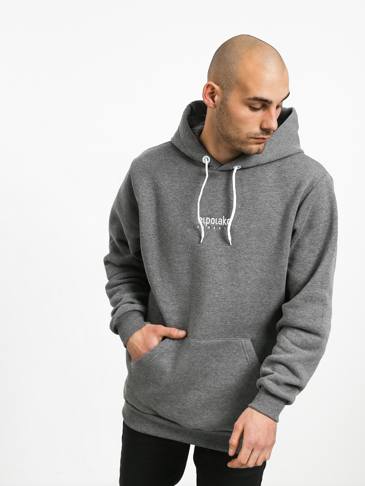 Bluza z kapturem El Polako Mini Logo HD (grey)