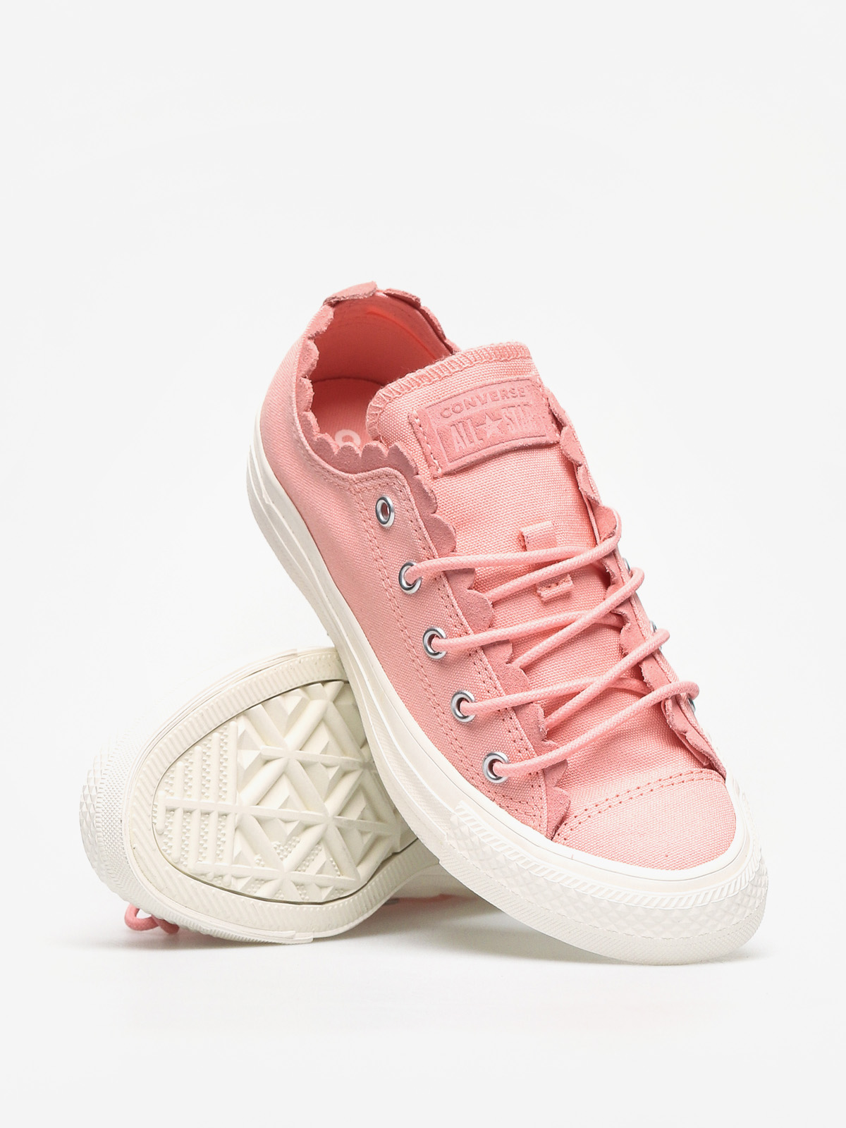 Trampki Converse Frilly Thrills Chuck Taylor All Star Ox Wmn (bleached coral/bleached coral)