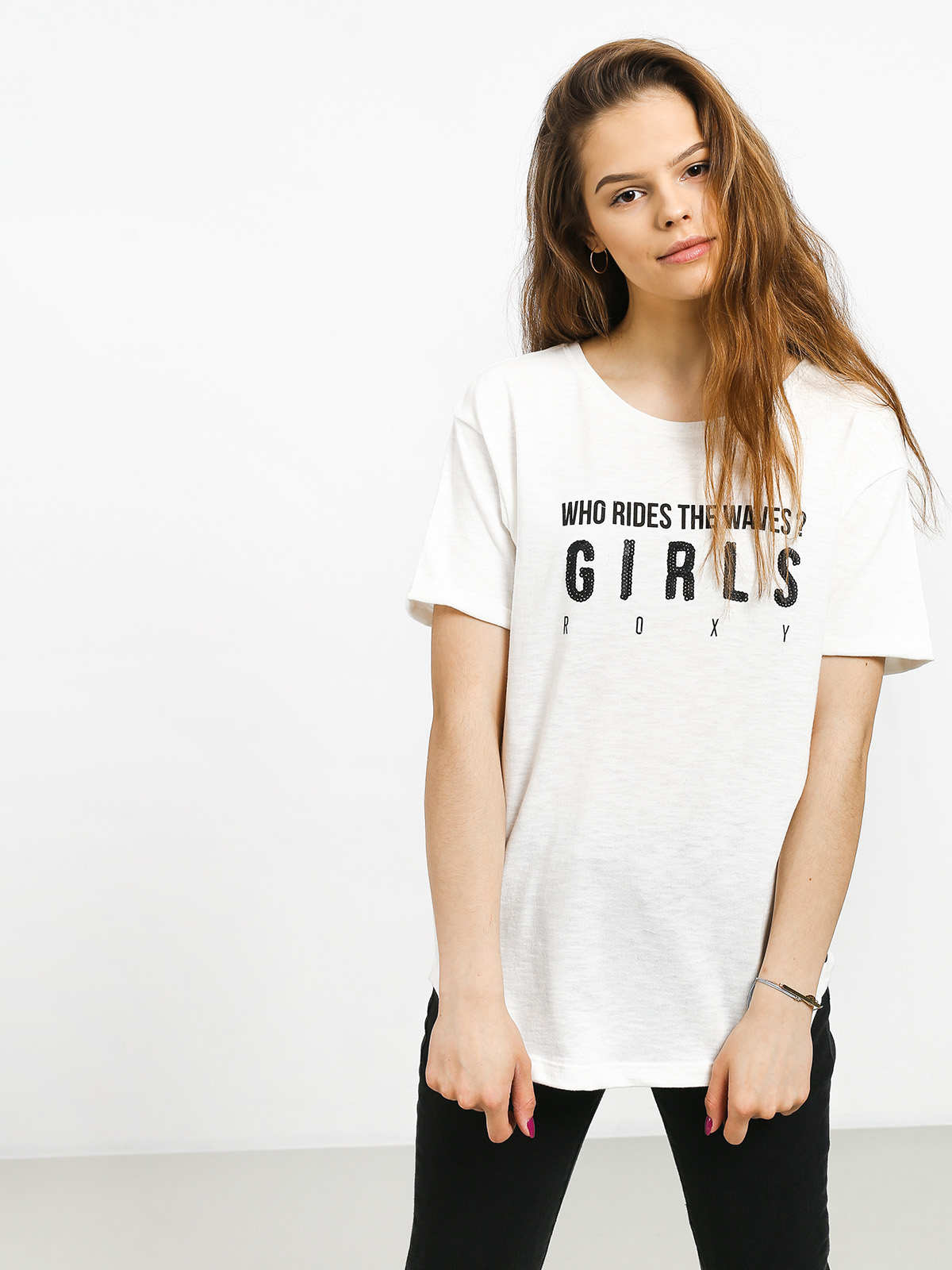 T-shirt Roxy Follow Me To The Beach A Wmn (marshmallow)