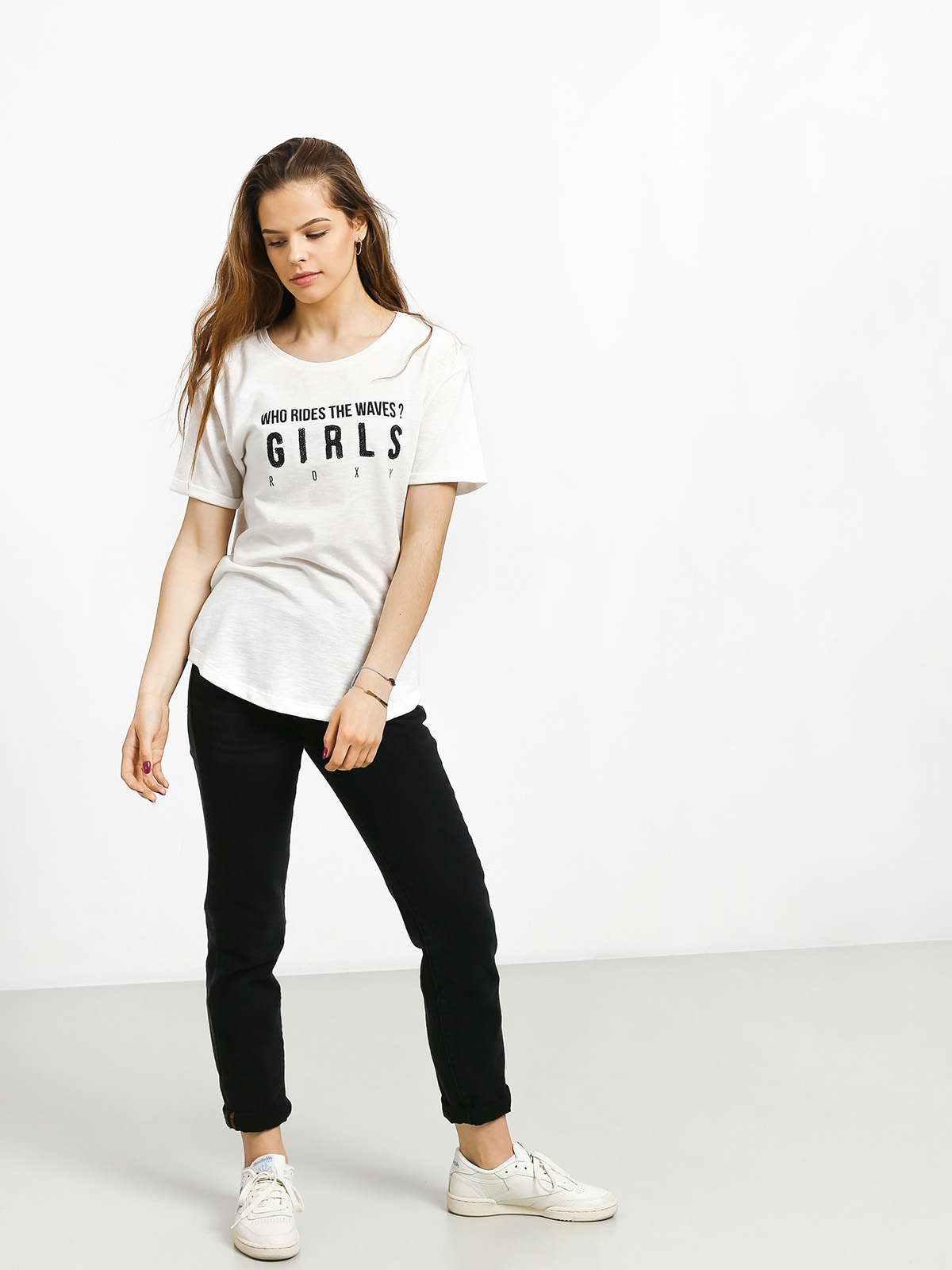 T-shirt Roxy Follow Me To The Beach A Wmn (marshmallow)