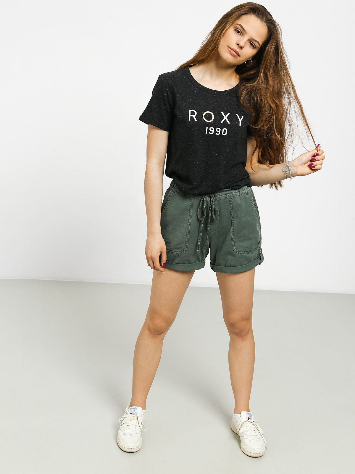 T-shirt Roxy Hello And Goodbye A Wmn (true black)