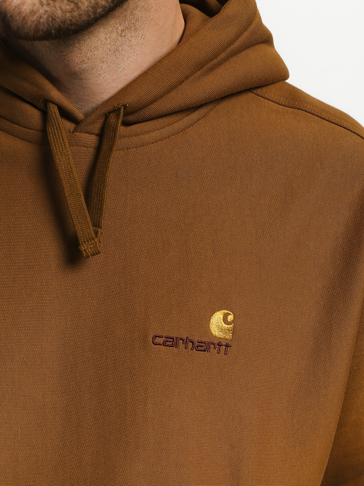 Bluza z kapturem Carhartt WIP American Script HD (hamilton brown)
