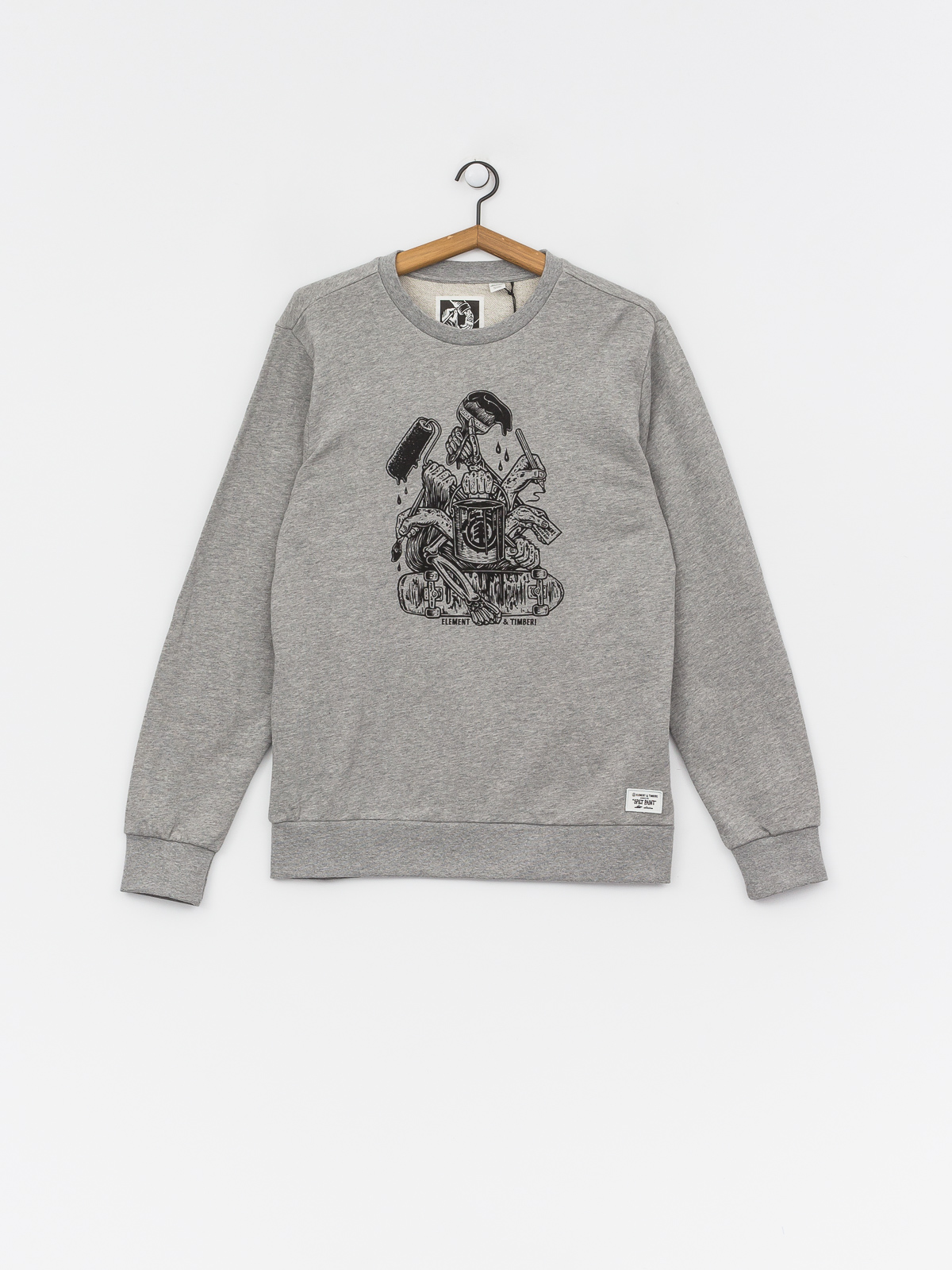 Bluza Element By Hand Crew (grey heather)