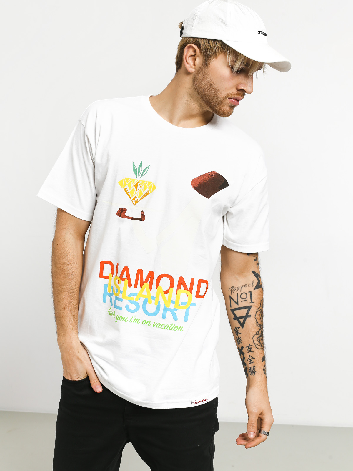 T-shirt Diamond Supply Co. Diamond Resort (white)