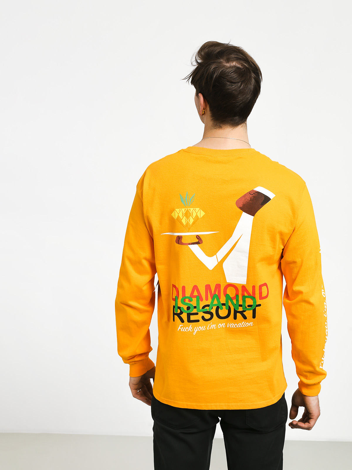 Longsleeve Diamond Supply Co. Diamond Resort (gold)