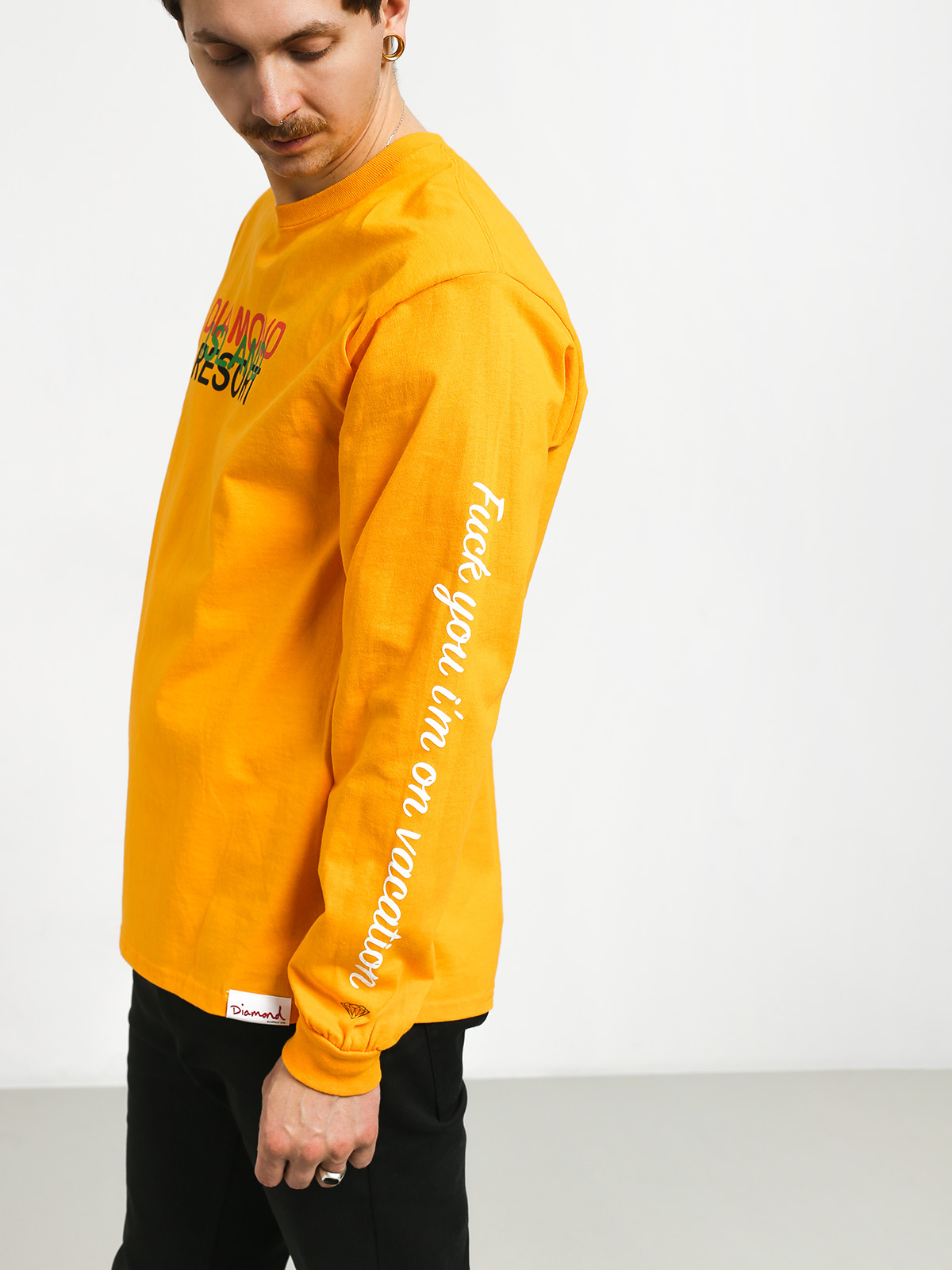 Longsleeve Diamond Supply Co. Diamond Resort (gold)