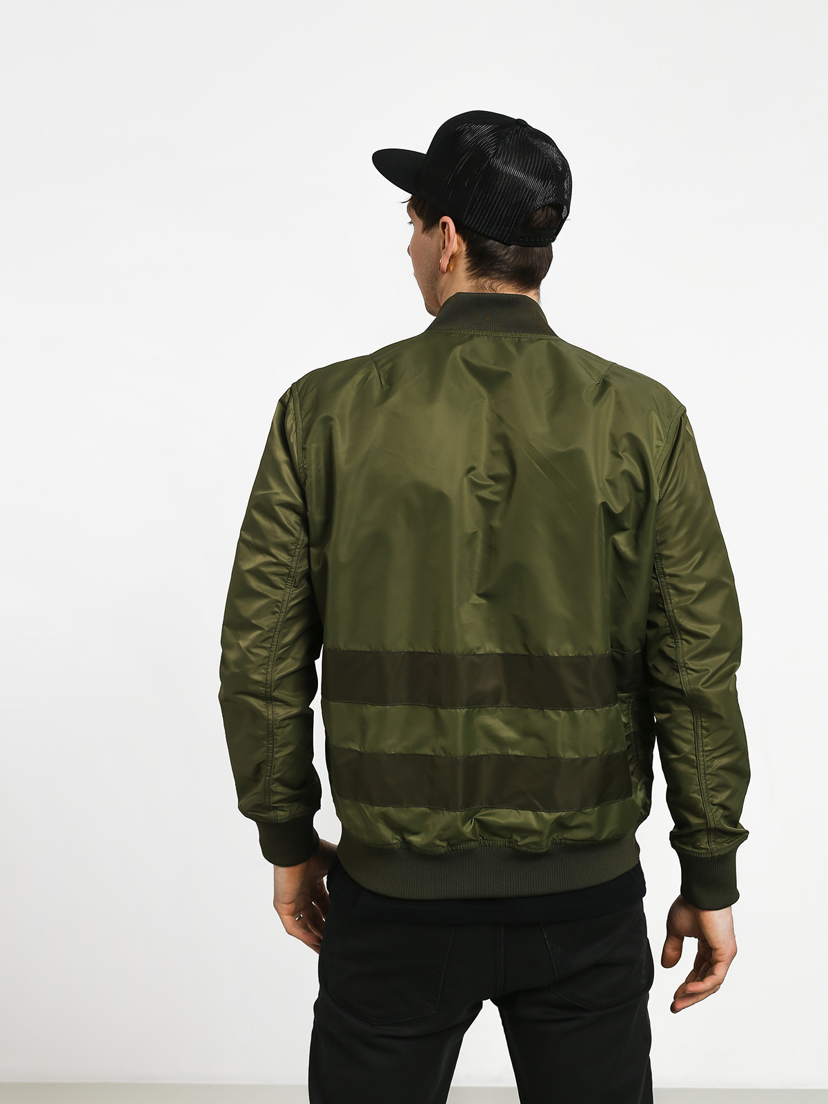 Kurtka Diamond Supply Co. Panelled Bomber (olive)